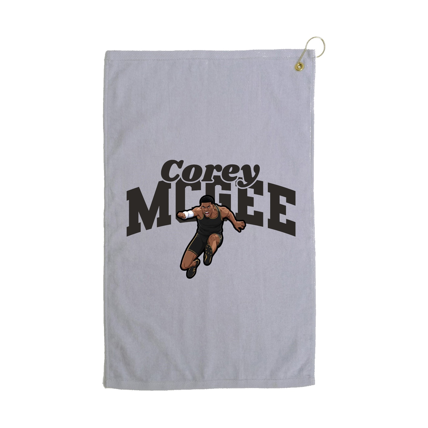 Golf Towel — Signature Arch in Grey