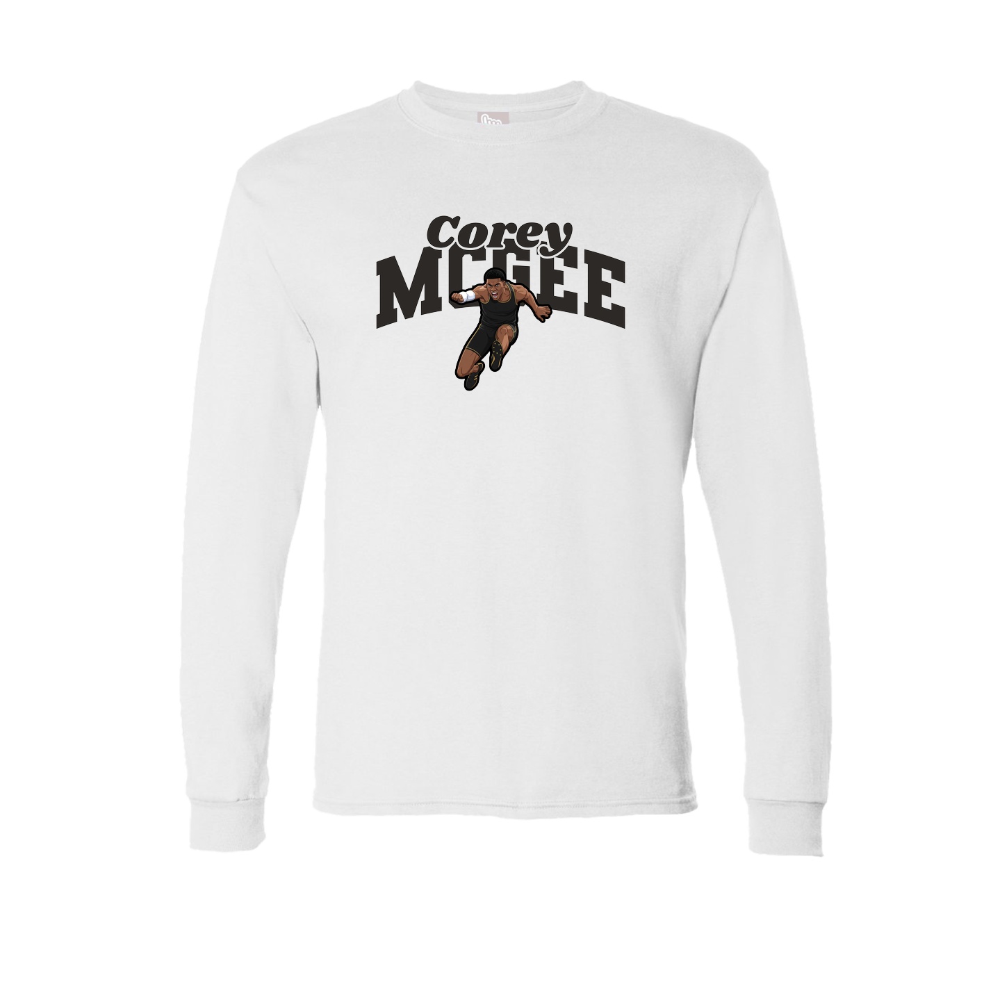 Long Sleeve Tee — Signature Arch in White