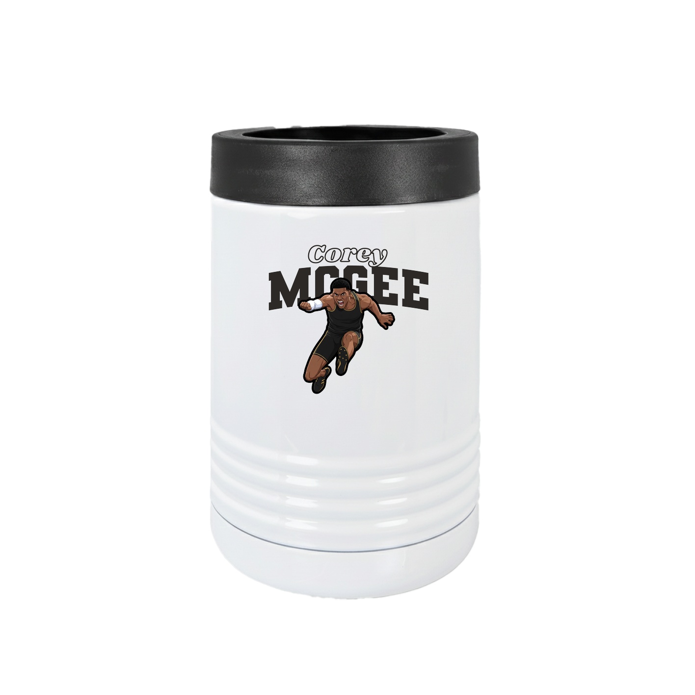 Beverage Holder — Name Arch in White