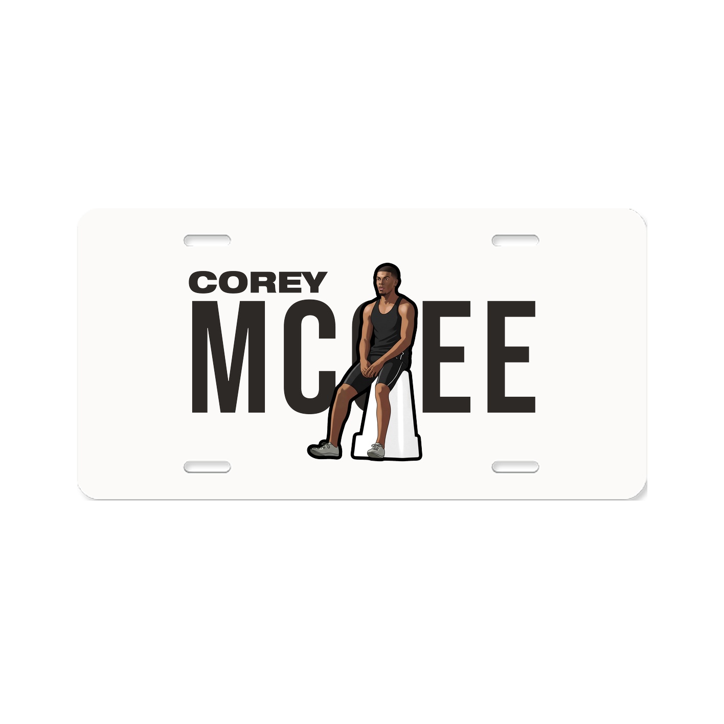 License Plate — Player Name in Classic