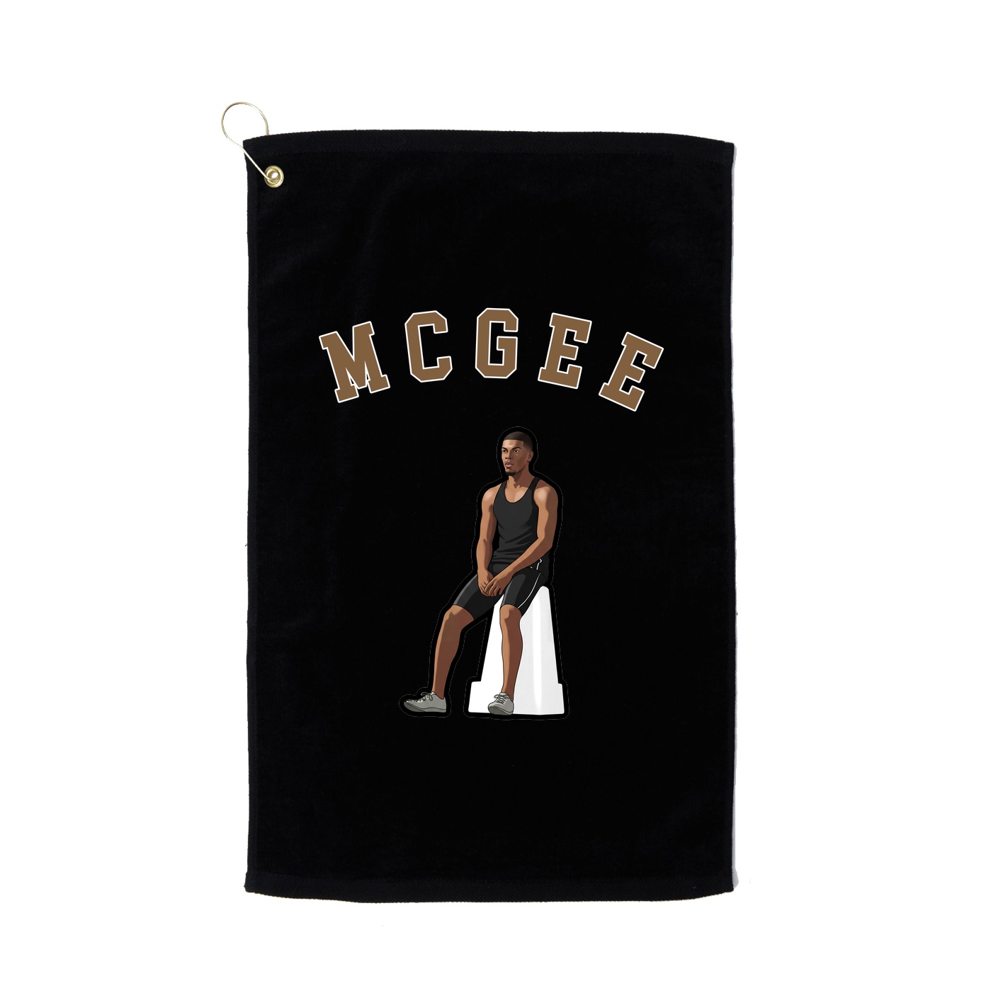 Golf Towel — Shirsey Arch in Black