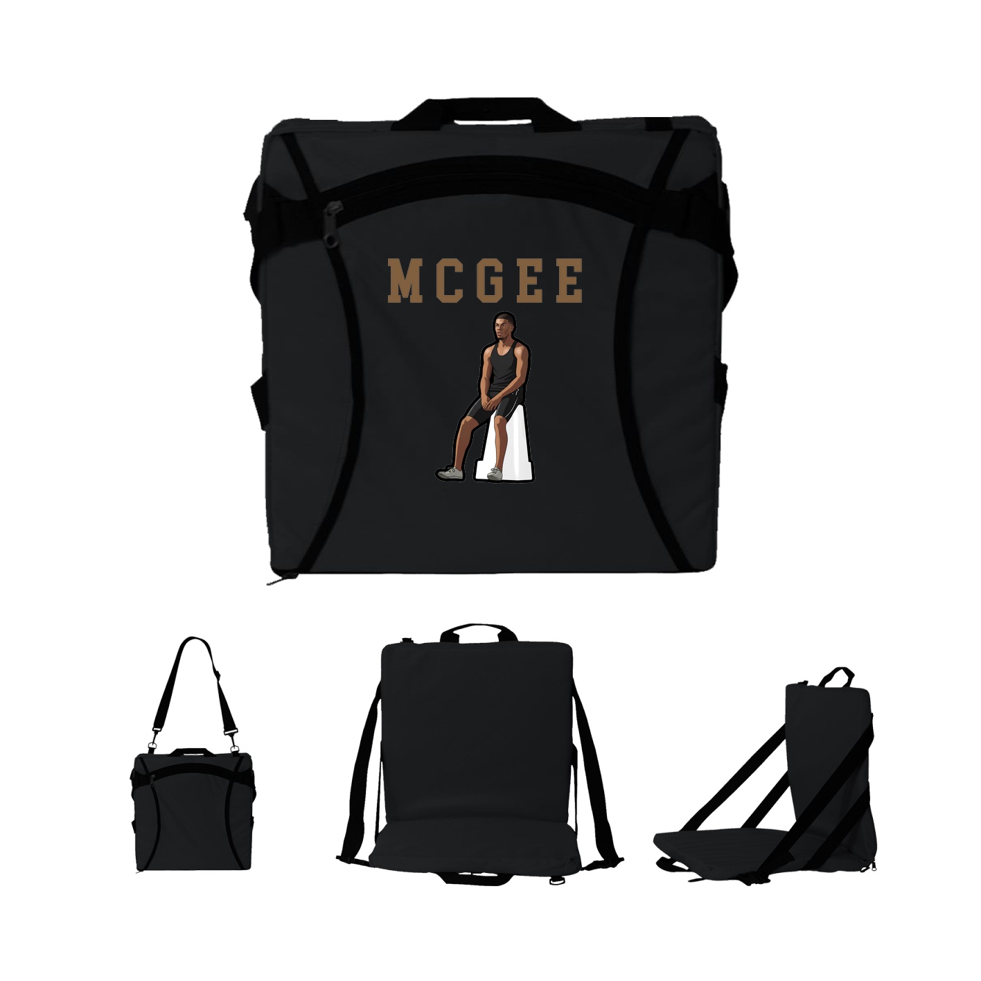 Folding Stadium Seat — Shirsey in Black