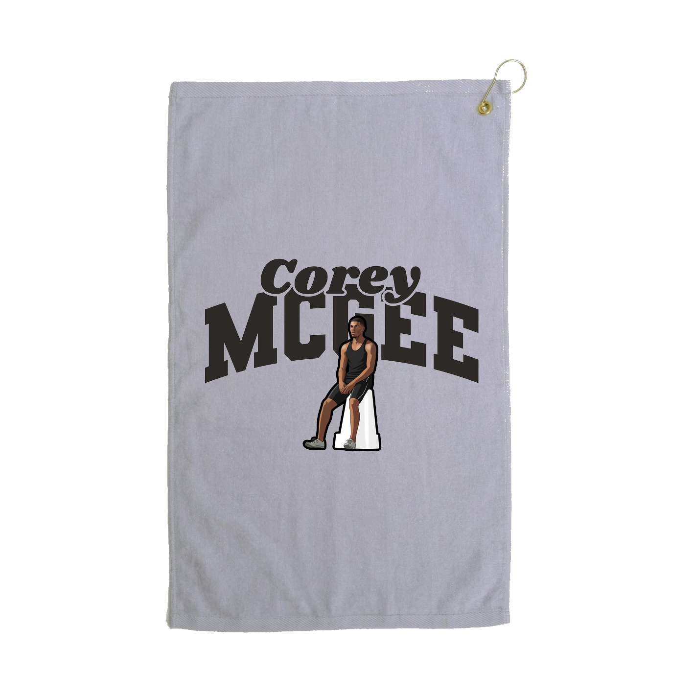 Golf Towel — Signature Arch in Grey