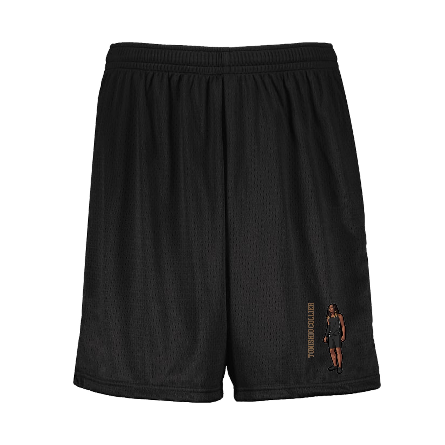 Shorts — Name Vertical in Black