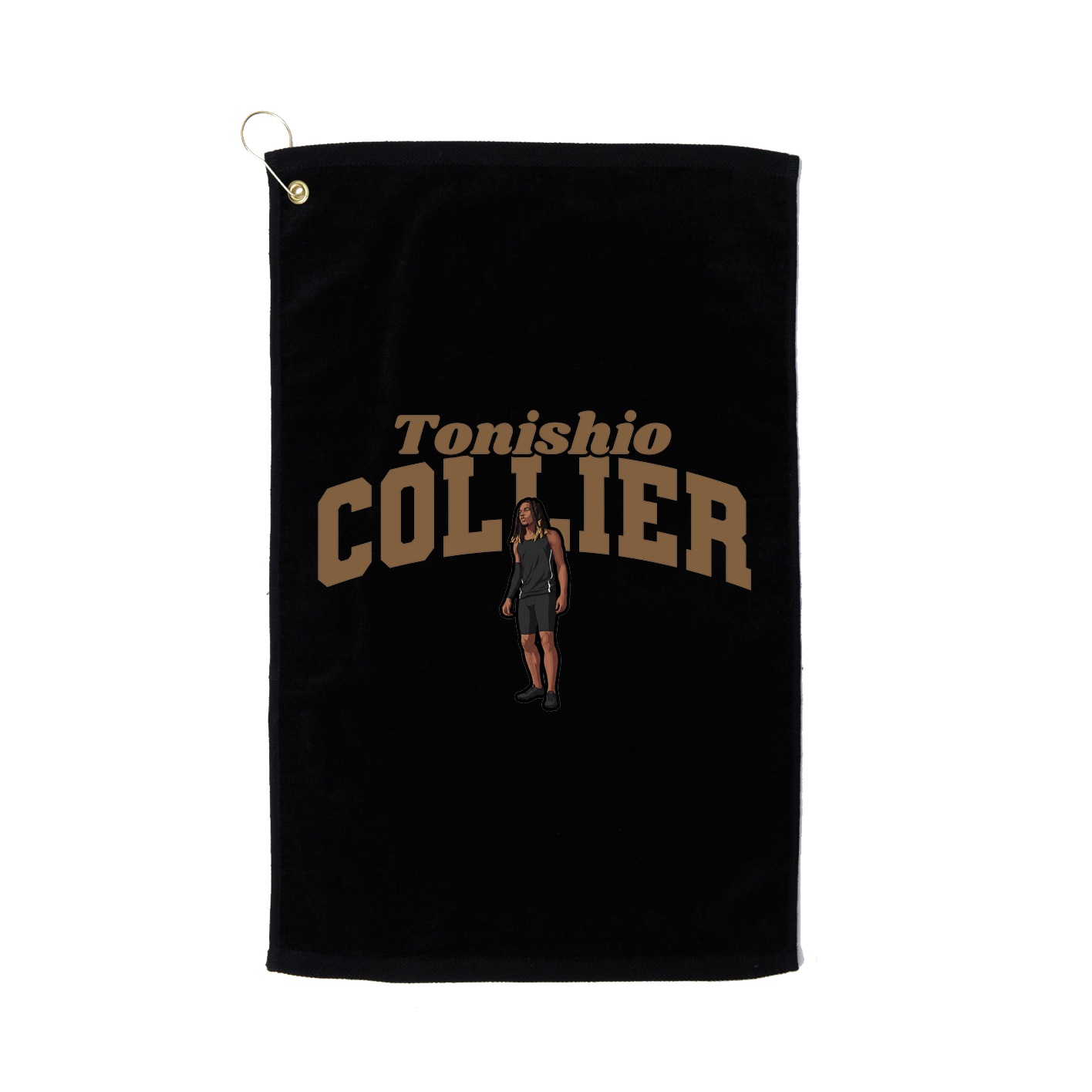 Golf Towel — Signature Arch in Black