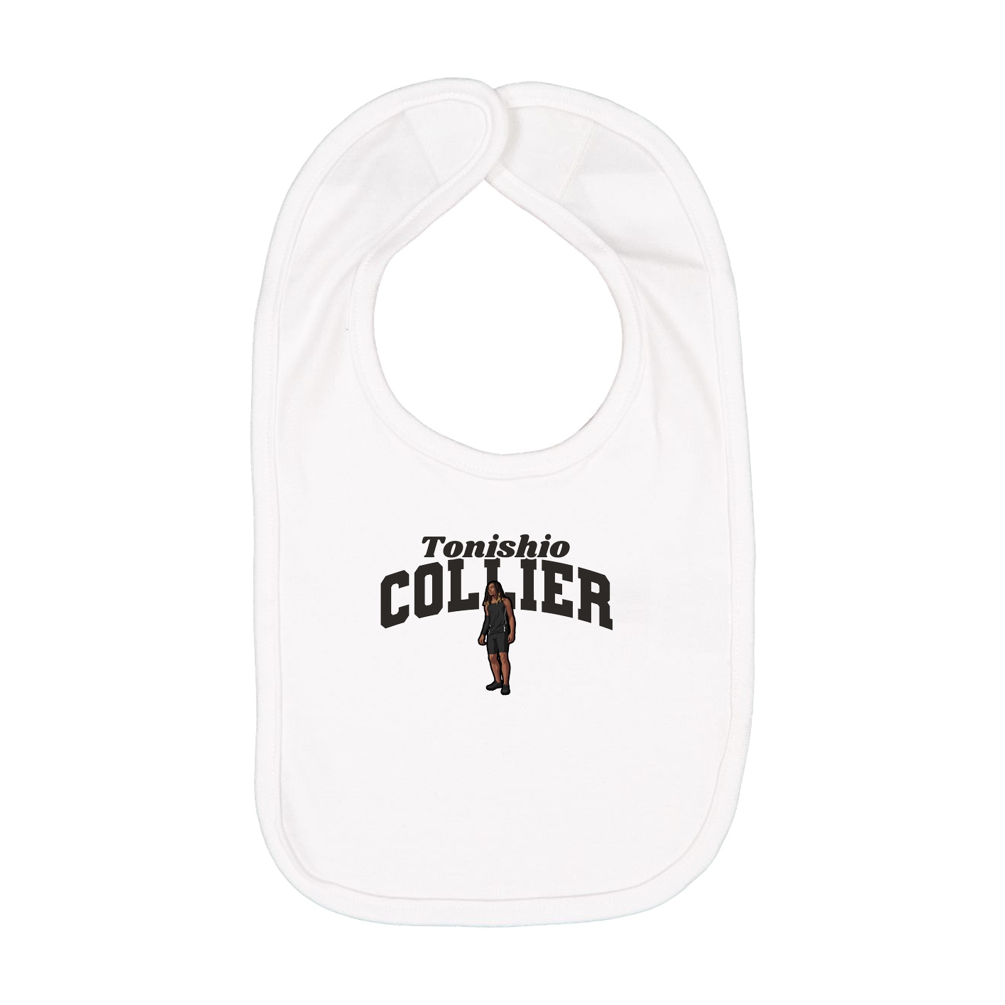 Infant Bib — Signature Arch in White