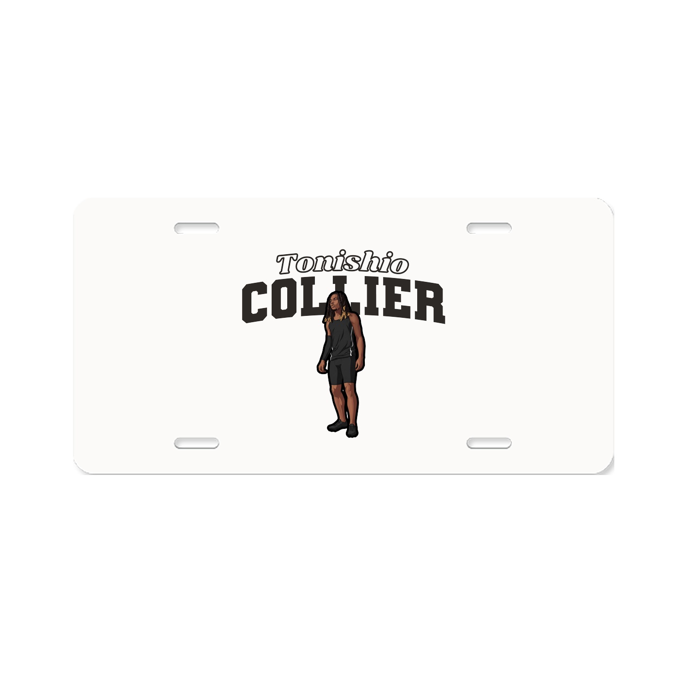 License Plate — Name Arch in Classic