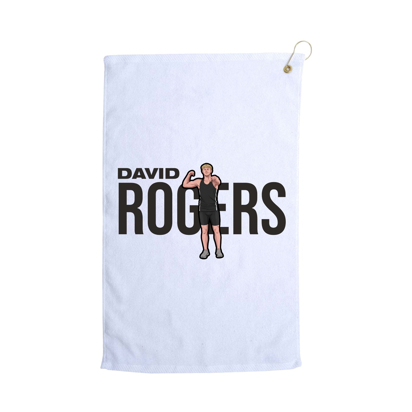 Golf Towel — Player Name in White