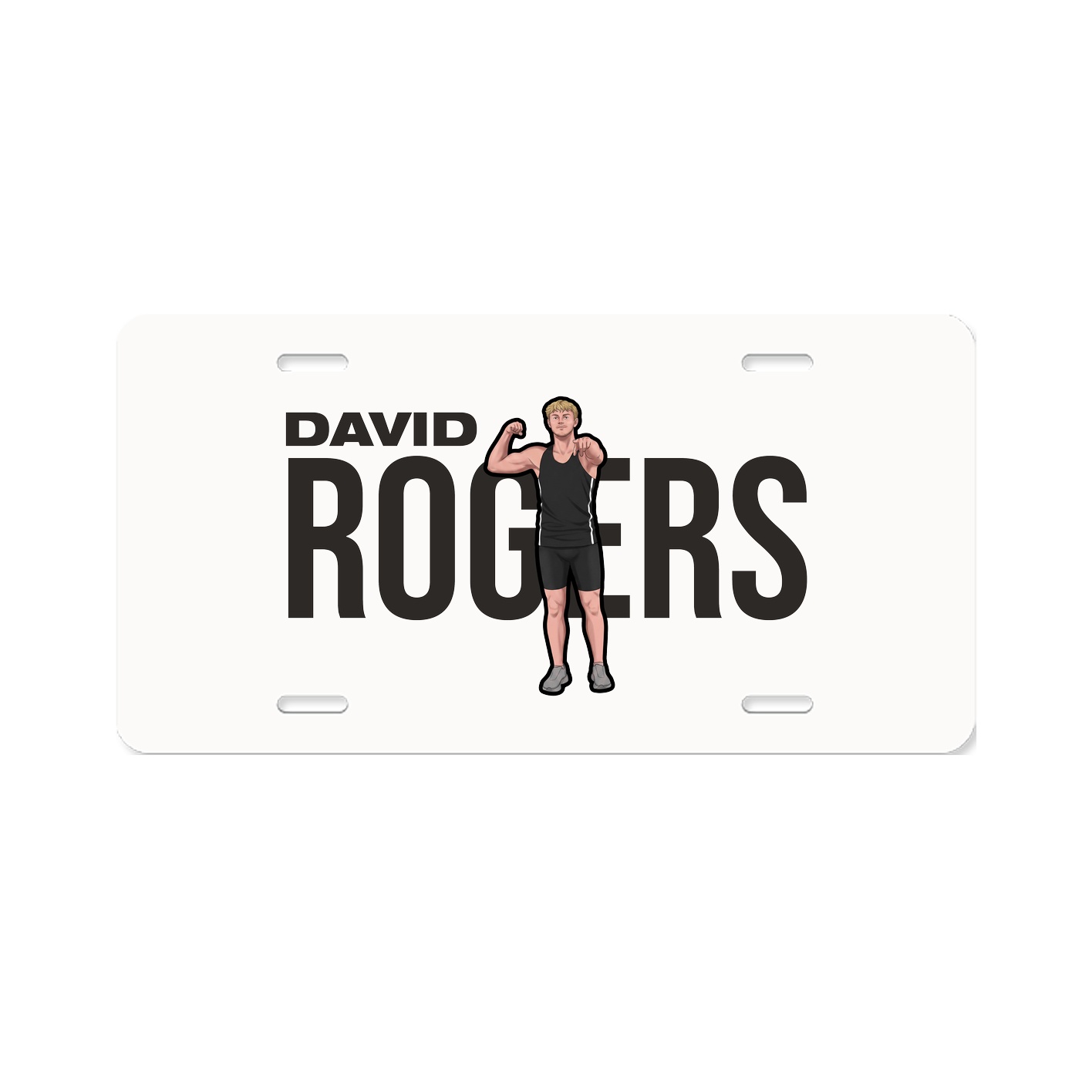 License Plate — Player Name in Classic