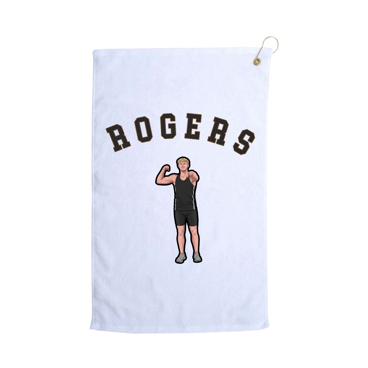 Golf Towel — Shirsey Arch in White