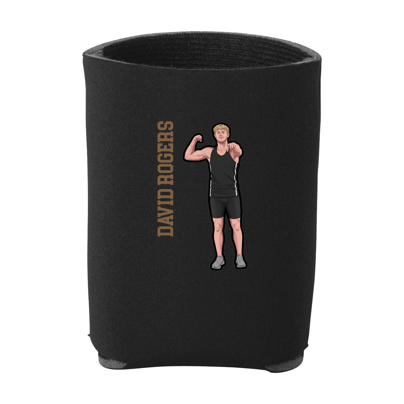 Can Holder — Name Vertical in Black