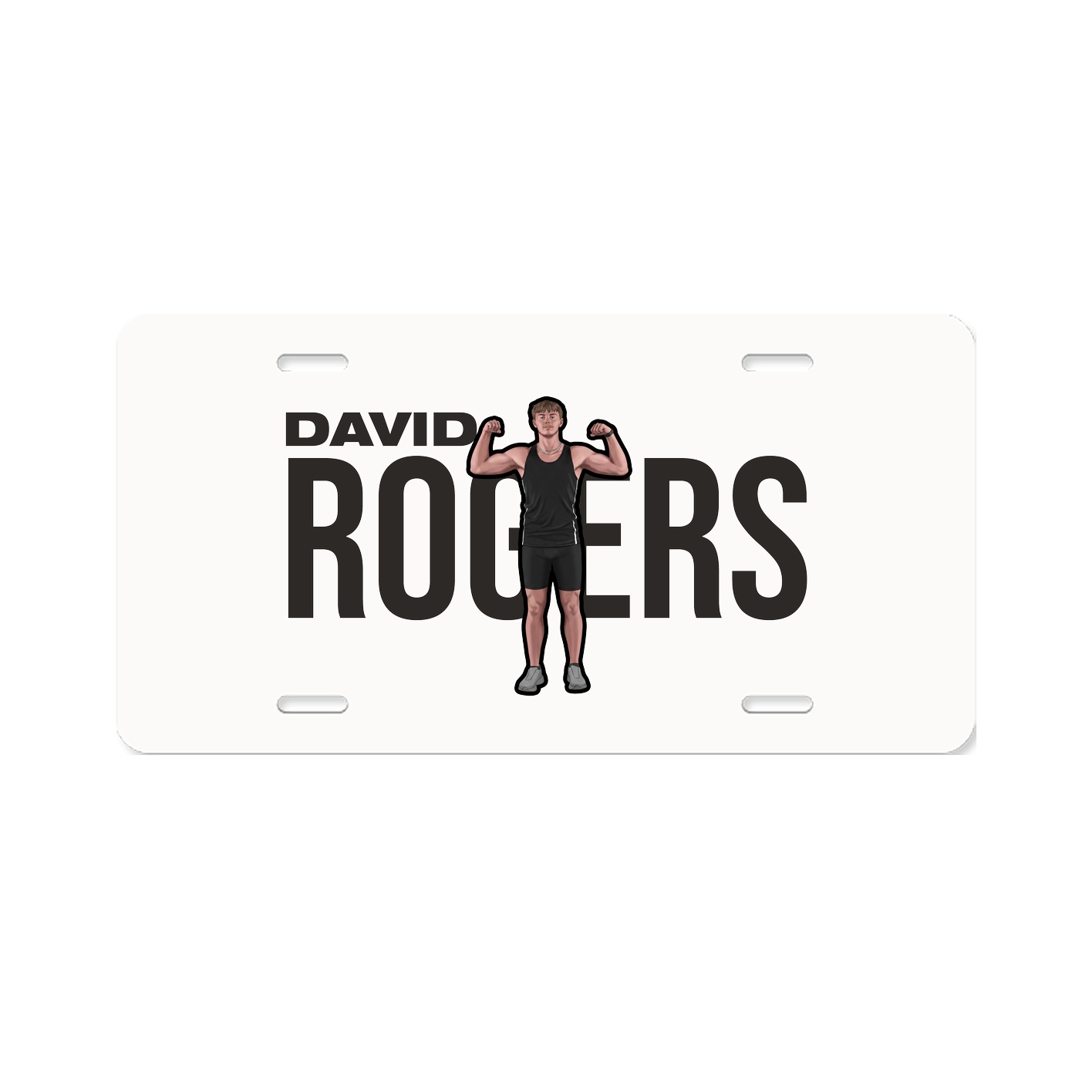 License Plate — Player Name in Classic