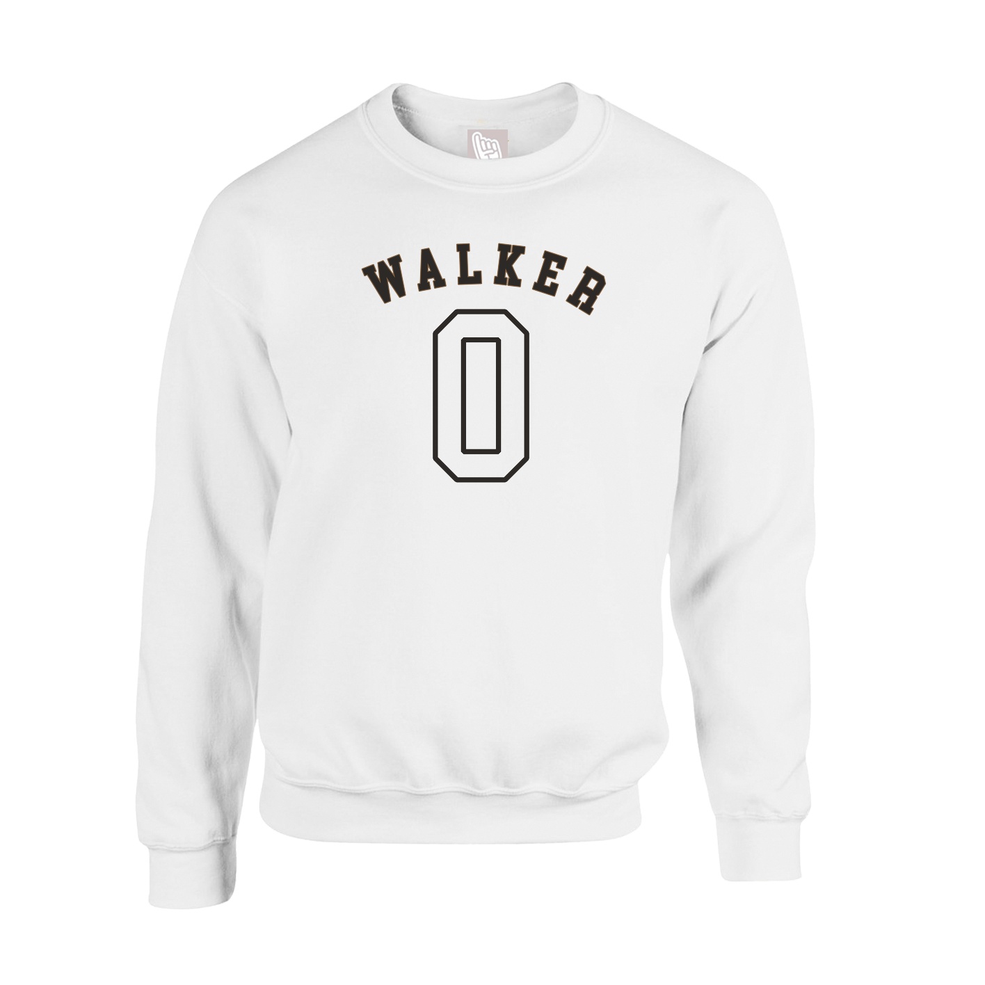 Fleece Crew — Shirsey Arch in White
