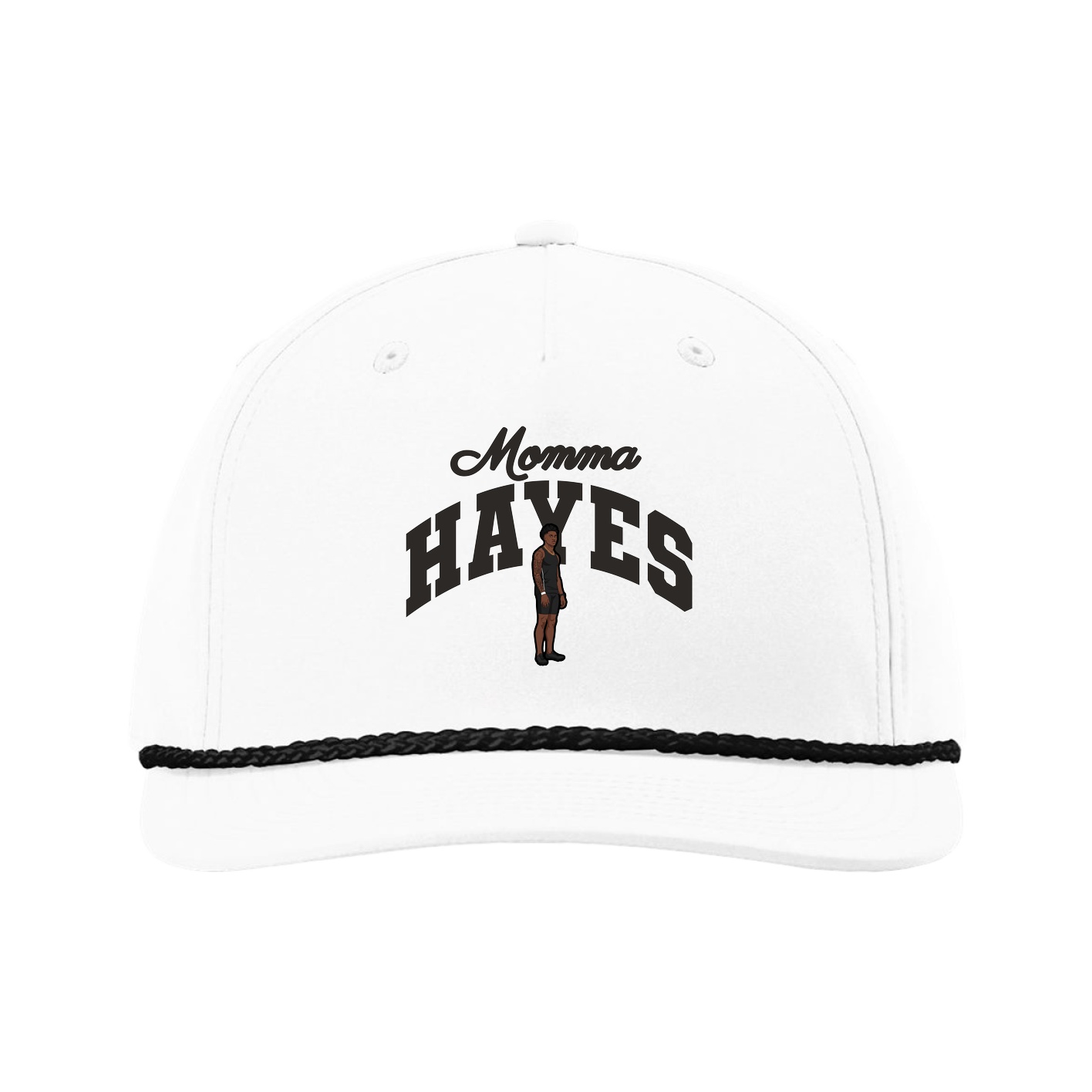 Five-Panel Classic Rope Cap — Mothers Day Arch in White