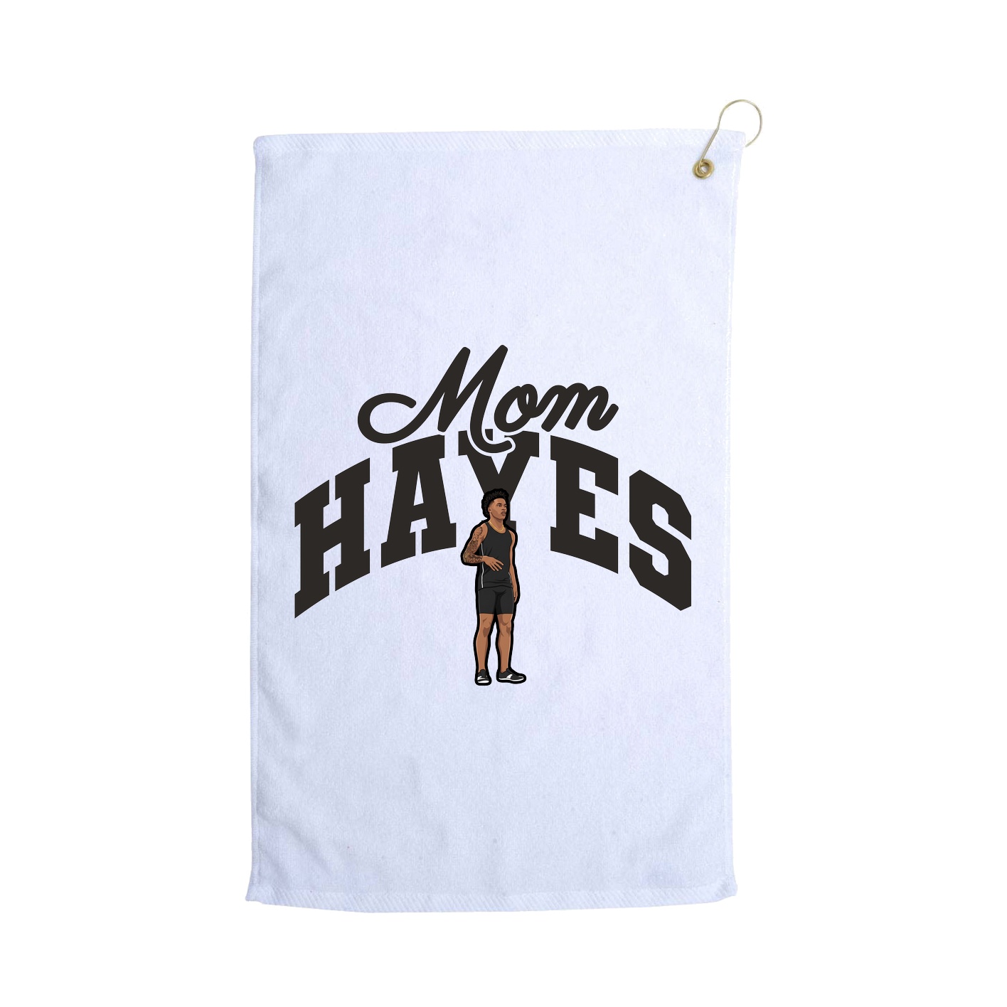 Golf Towel — Mothers Day Arch in White
