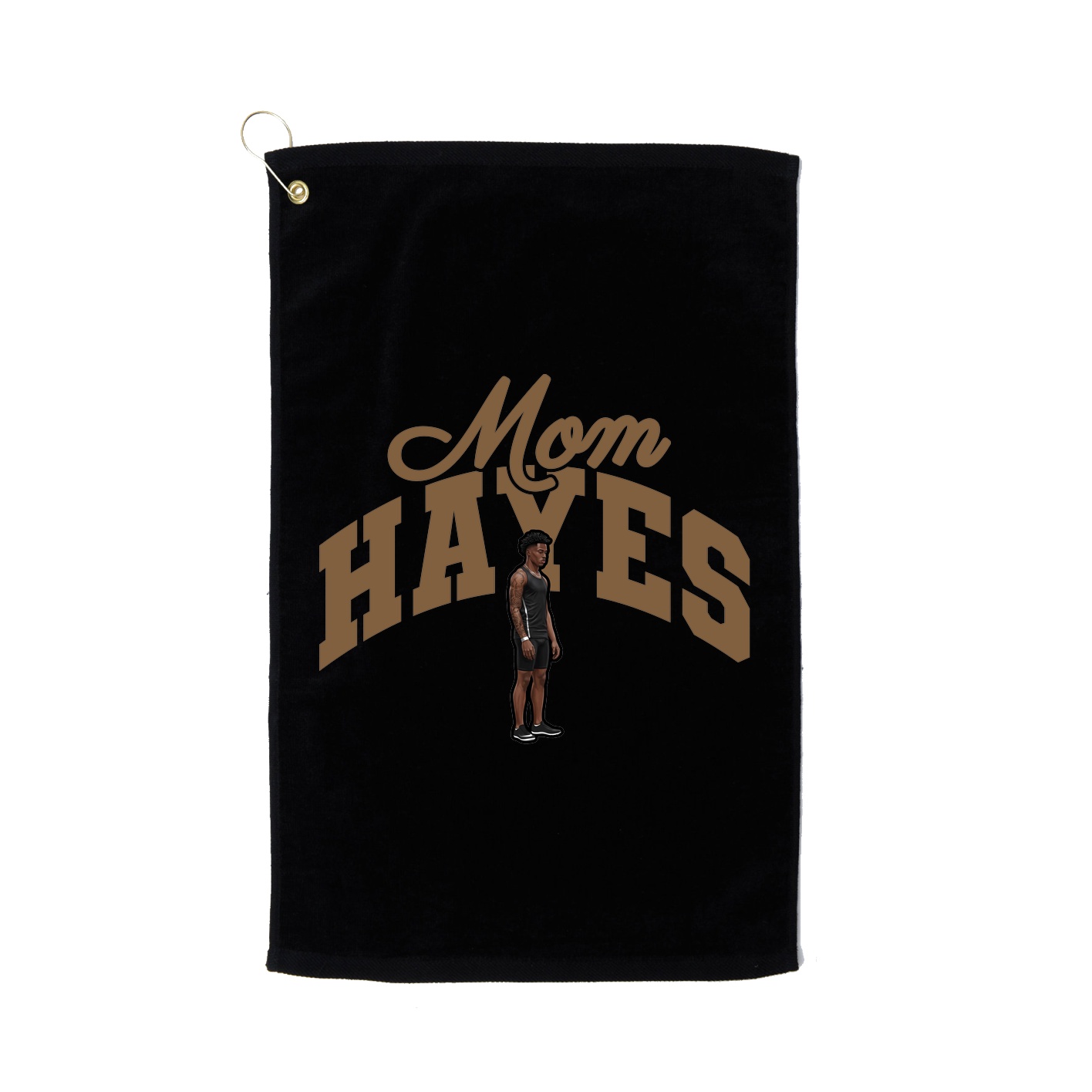 Golf Towel — Mothers Day Arch in Black