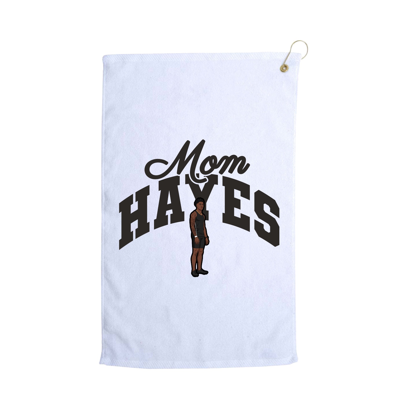 Golf Towel — Mothers Day Arch in White
