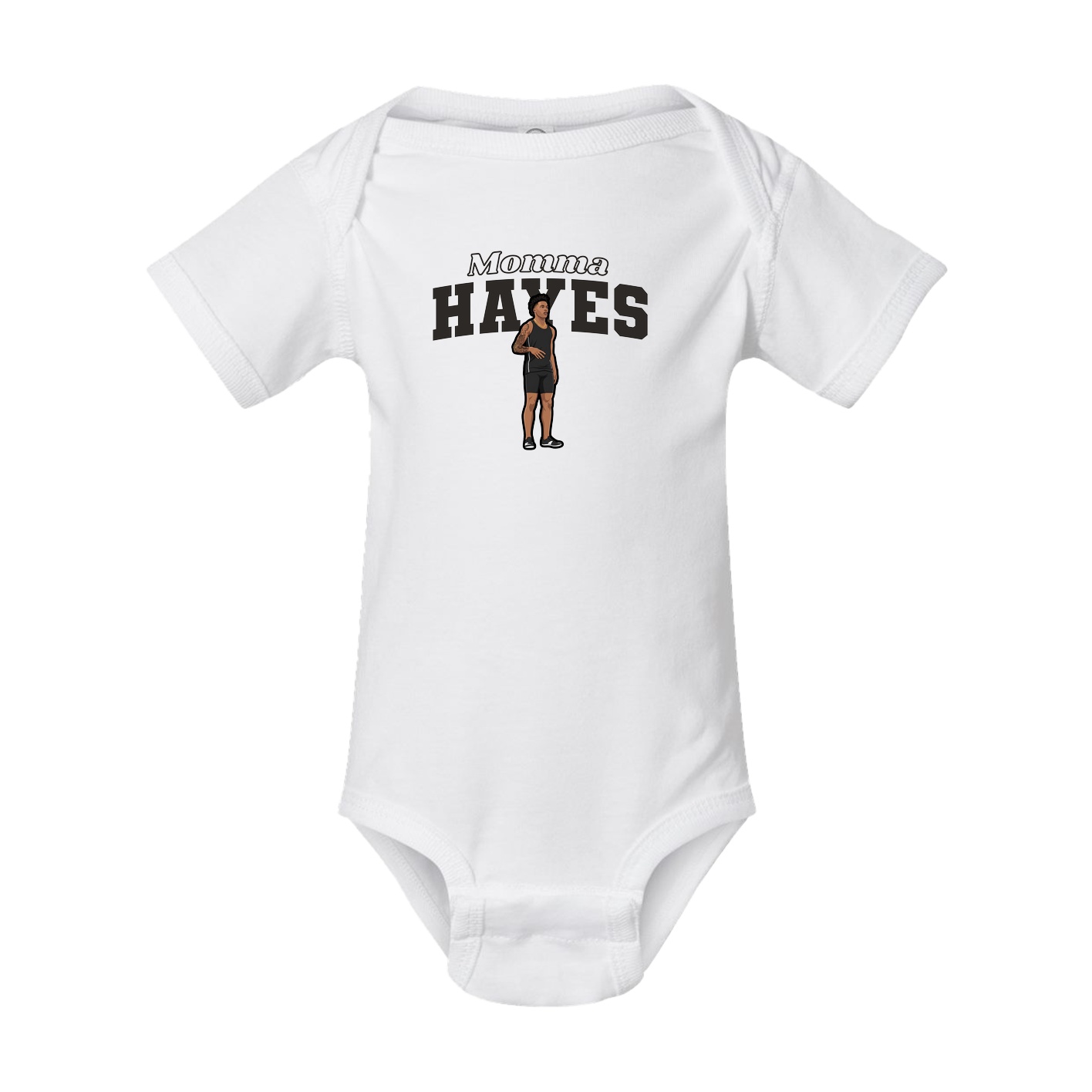 Baby Onesie — Mothers Day Block in White