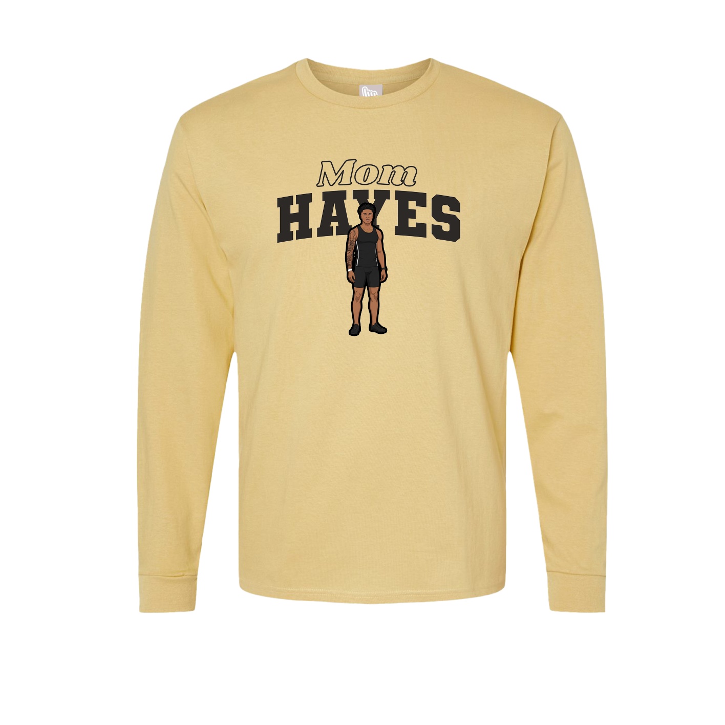 Long Sleeve Tee — Mothers Day Block in Vegas Gold