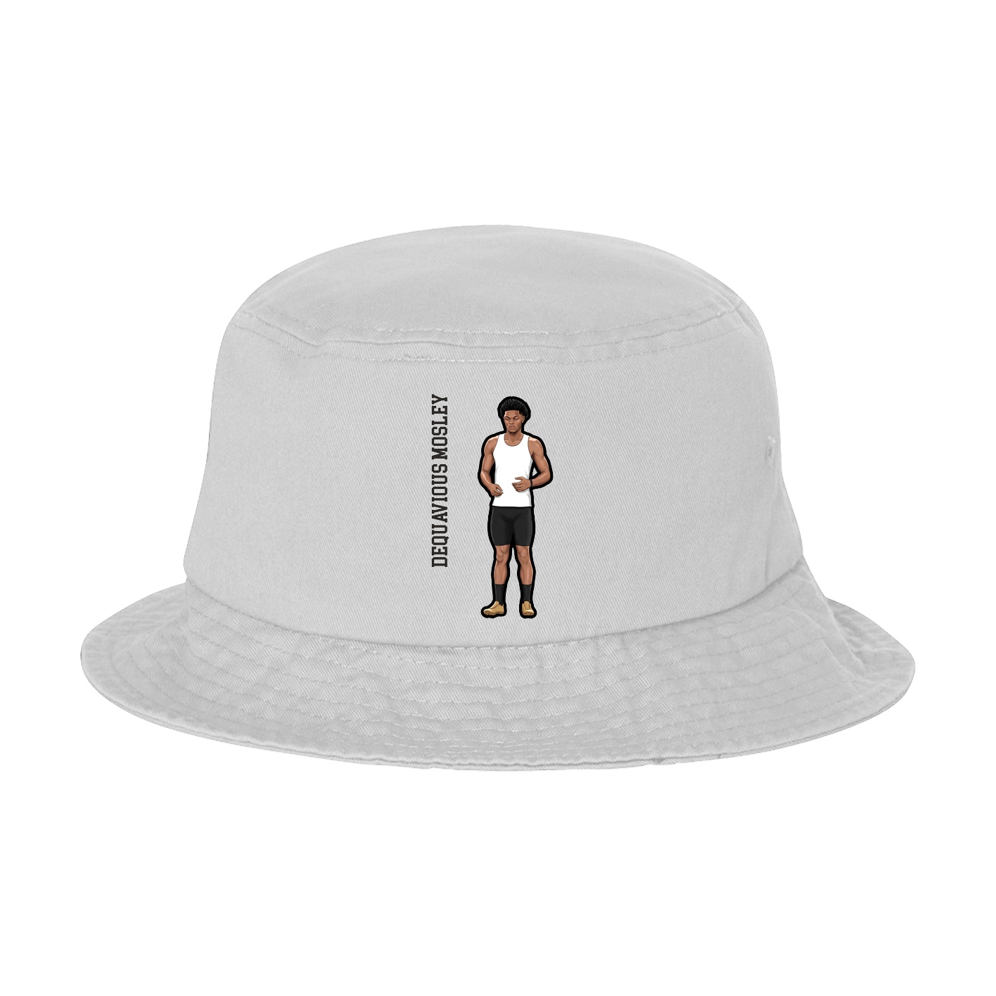 Bucket Cap — Name Vertical in White