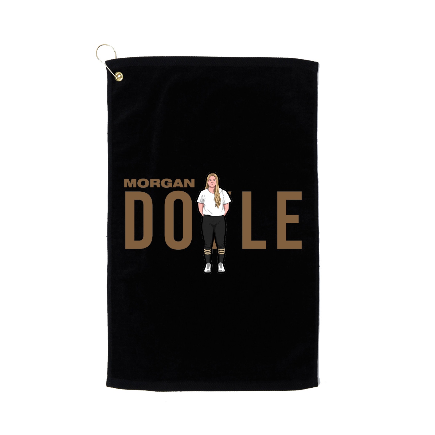 Golf Towel — Player Name in Black