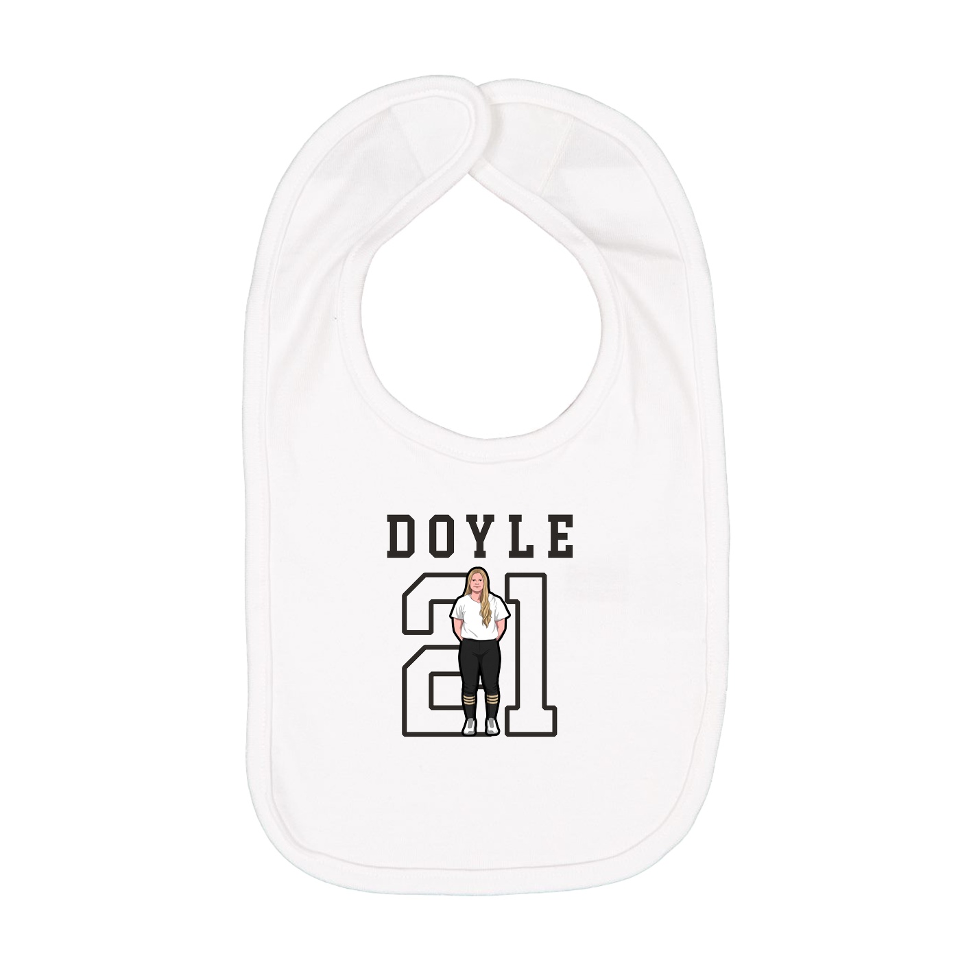 Infant Bib — Shirsey in White