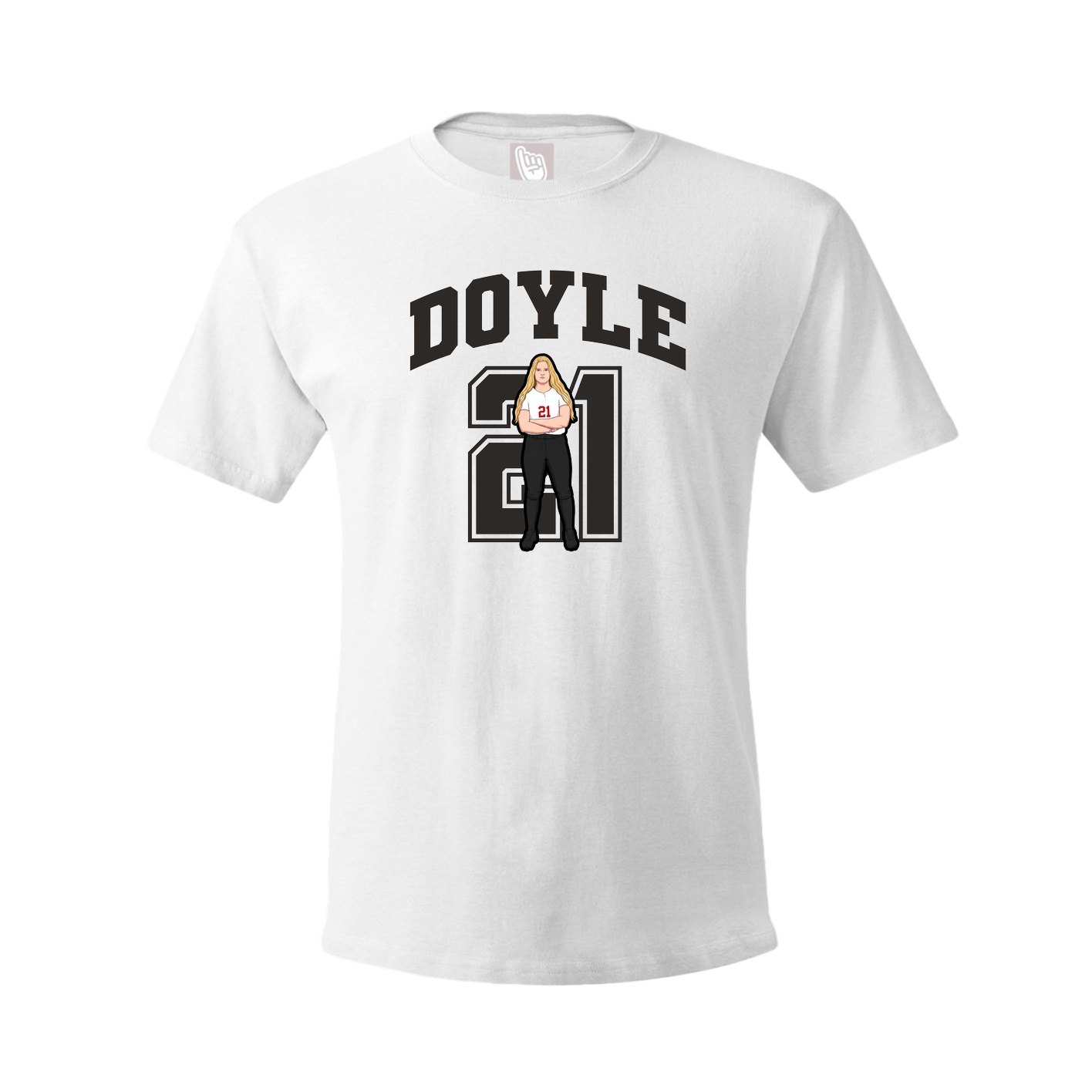 Tee — Number in White