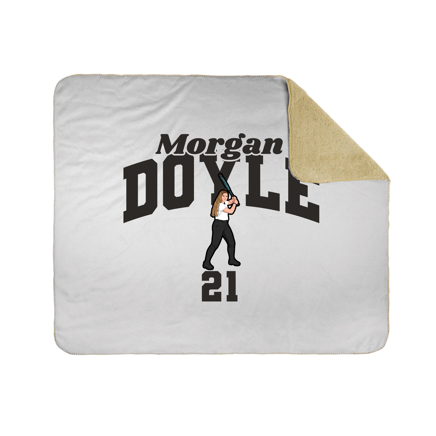 Throw Blanket — Signature Arch in White