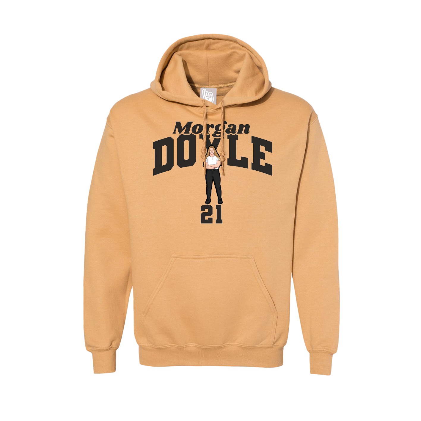 Hoodie — Signature Arch in Vegas Gold