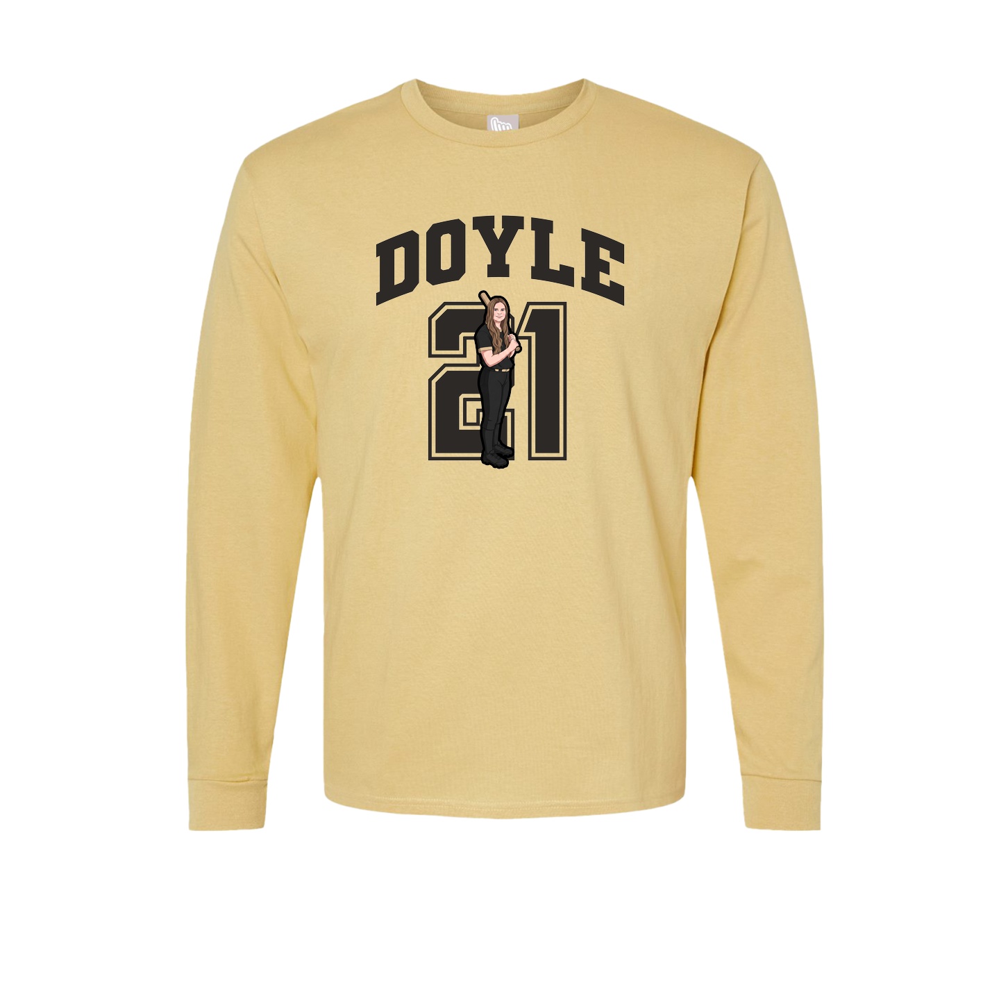 Long Sleeve Tee — Number in Vegas Gold
