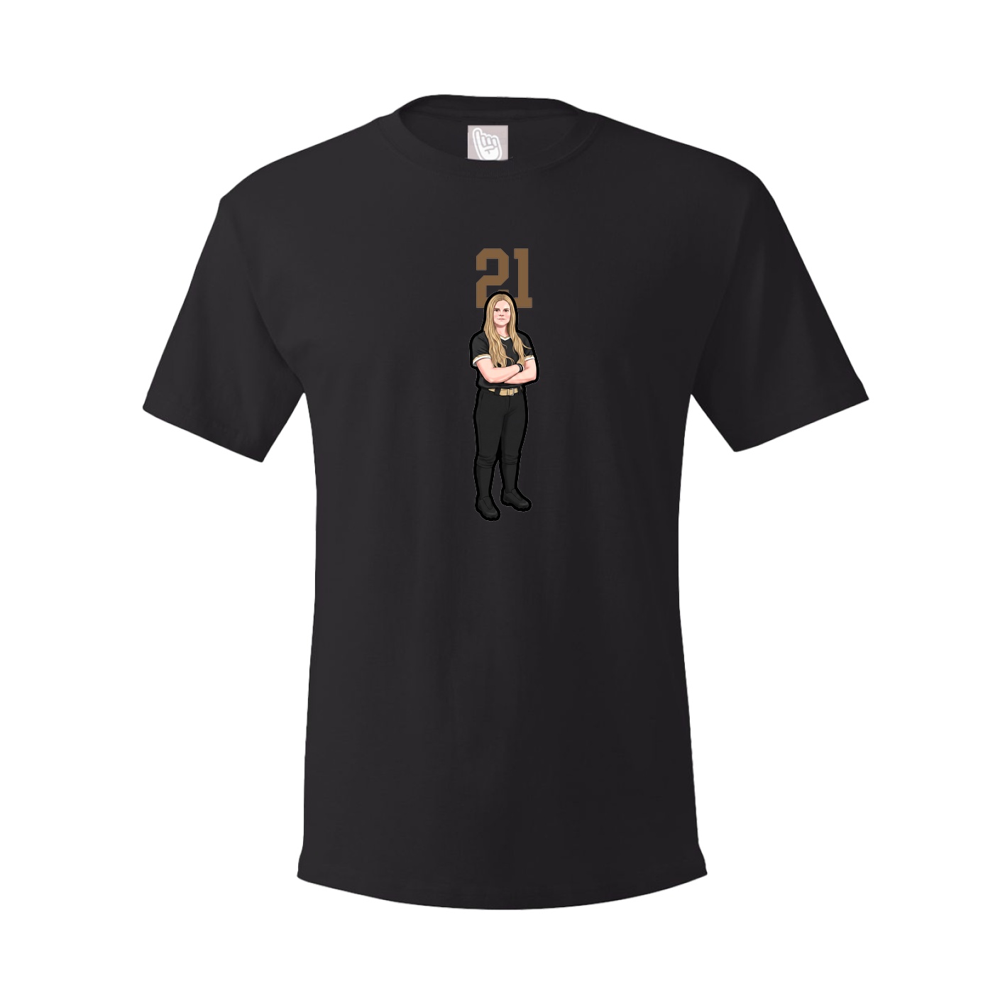 Tee — Number Top in Black