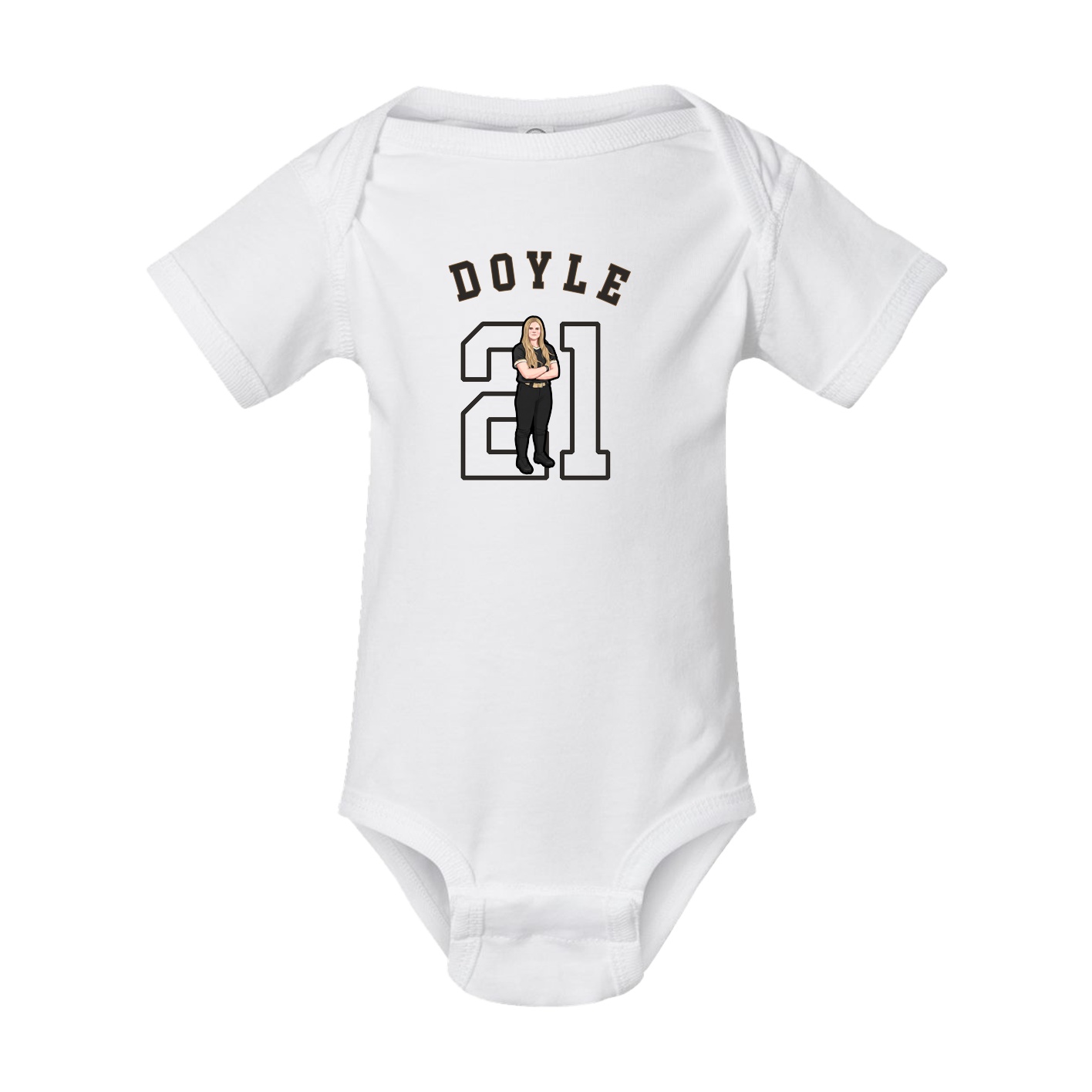 Baby Onesie — Shirsey Arch in White