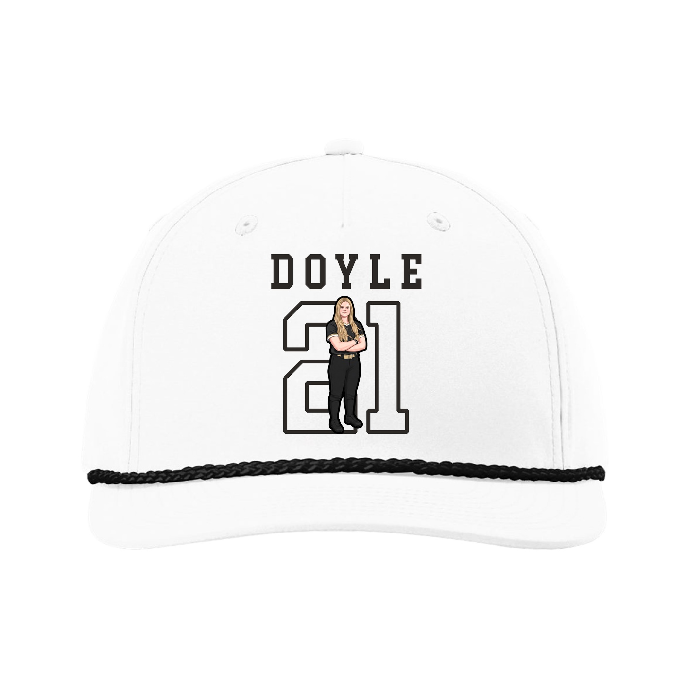 Five-Panel Classic Rope Cap — Shirsey in White
