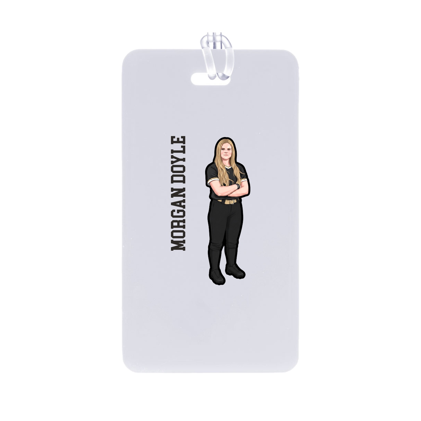Bag Tag — Name Vertical in Classic