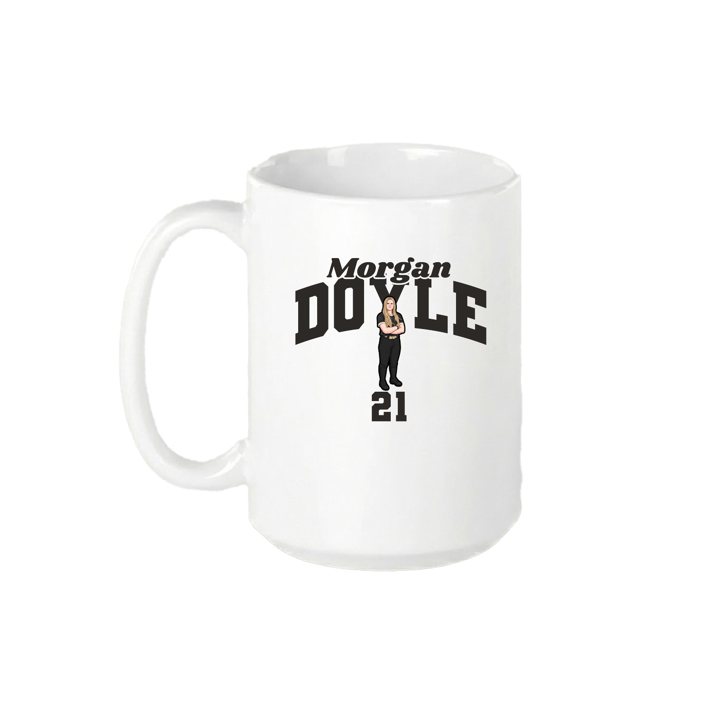 15oz Coffee Mug — Signature Arch in White