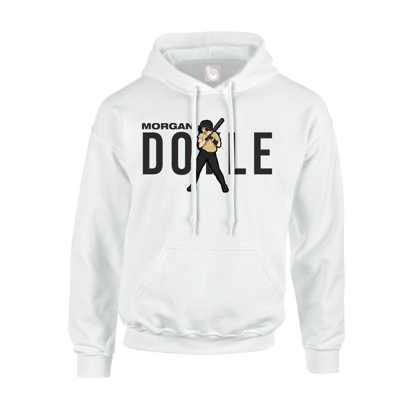 Hoodie — Player Name in White
