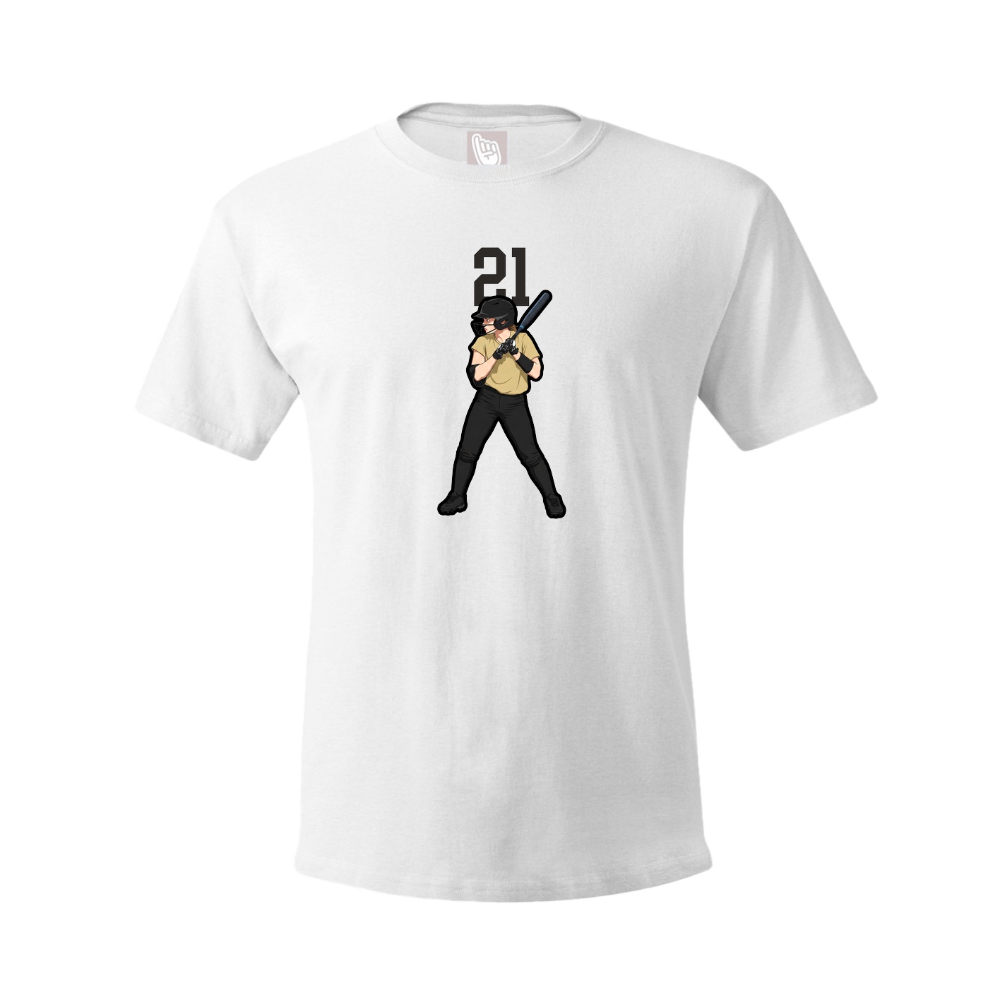Tee — Number Top in White