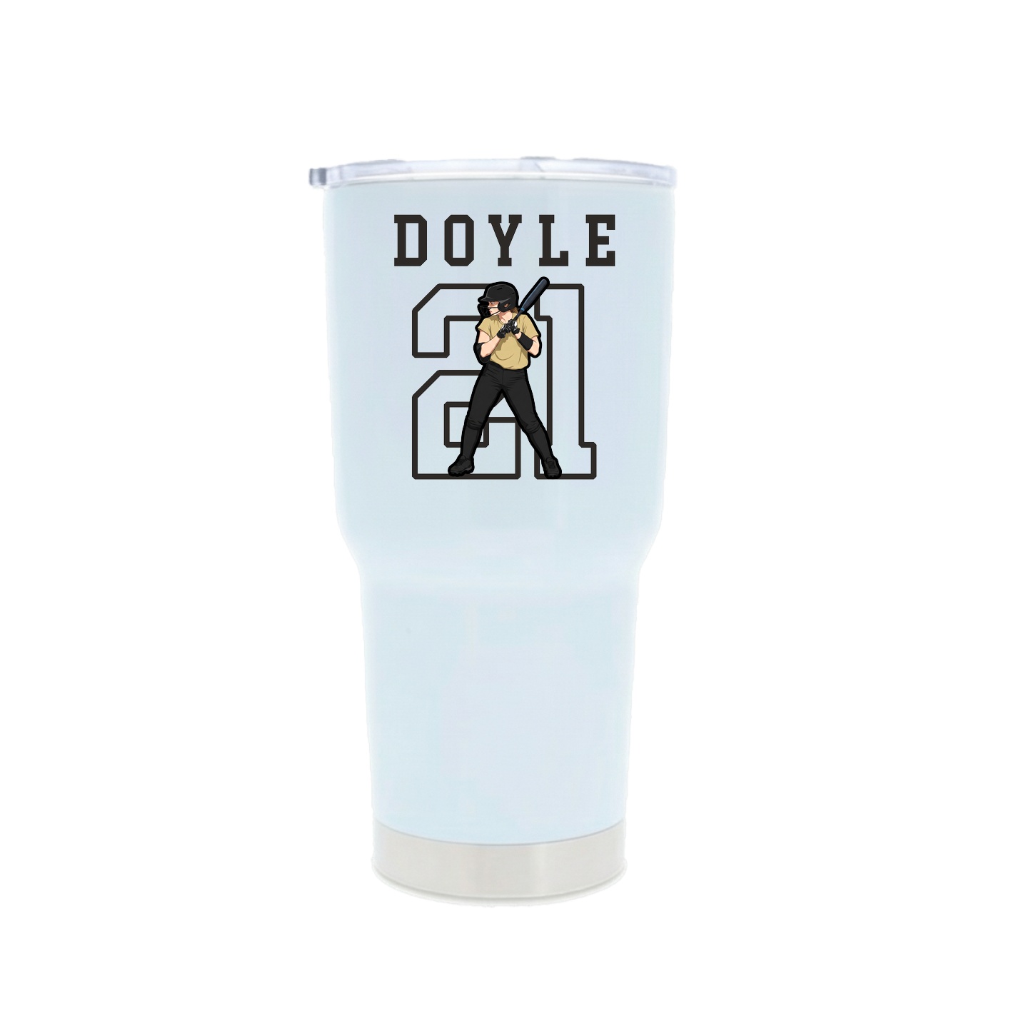 30oz Stainless Steel Tumbler — Shirsey in White