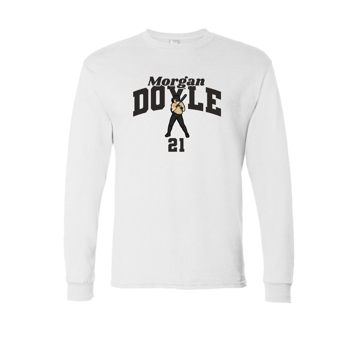 Long Sleeve Tee — Signature Arch in White