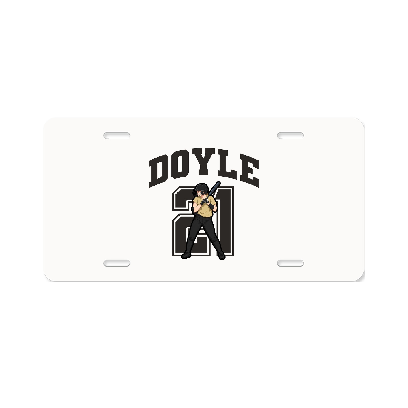 License Plate — Number in Classic