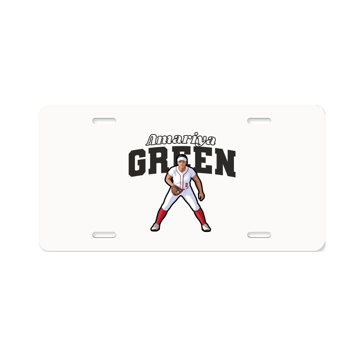 License Plate — Name Arch in Classic
