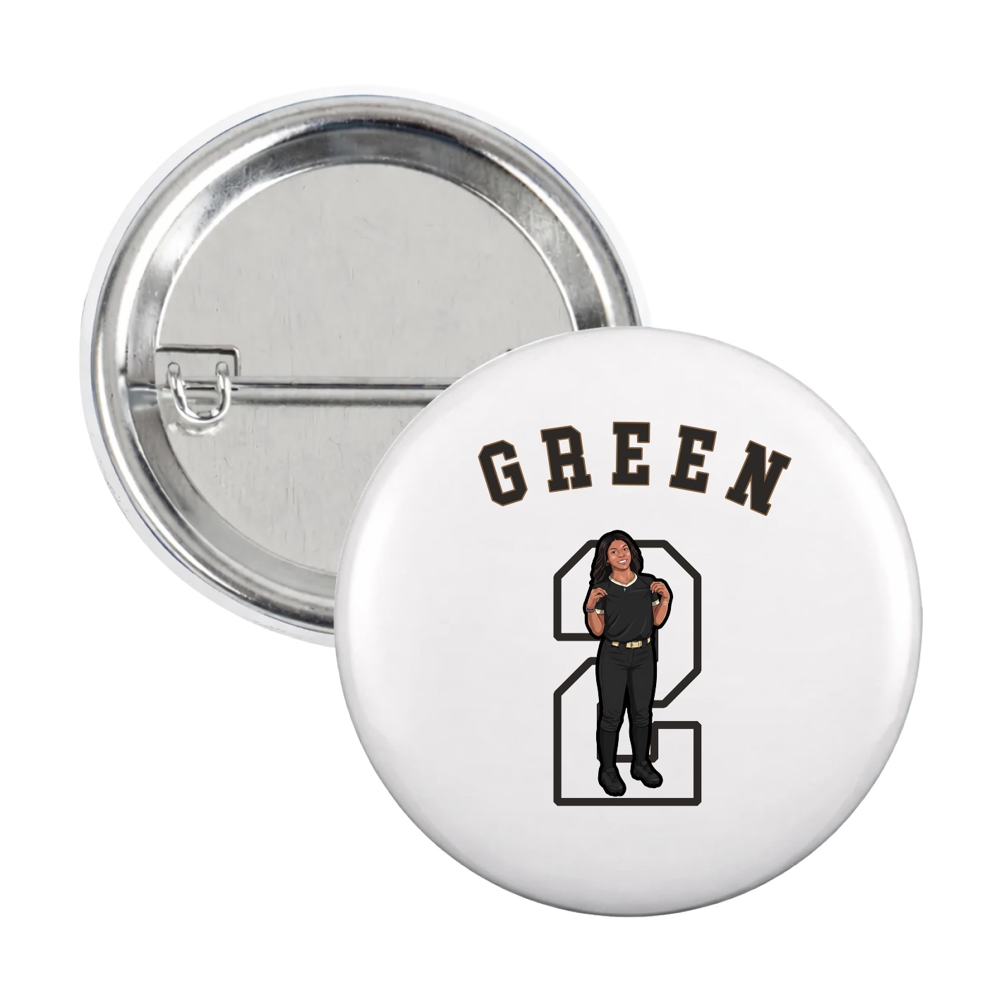 Game Day Button — Shirsey Arch in White