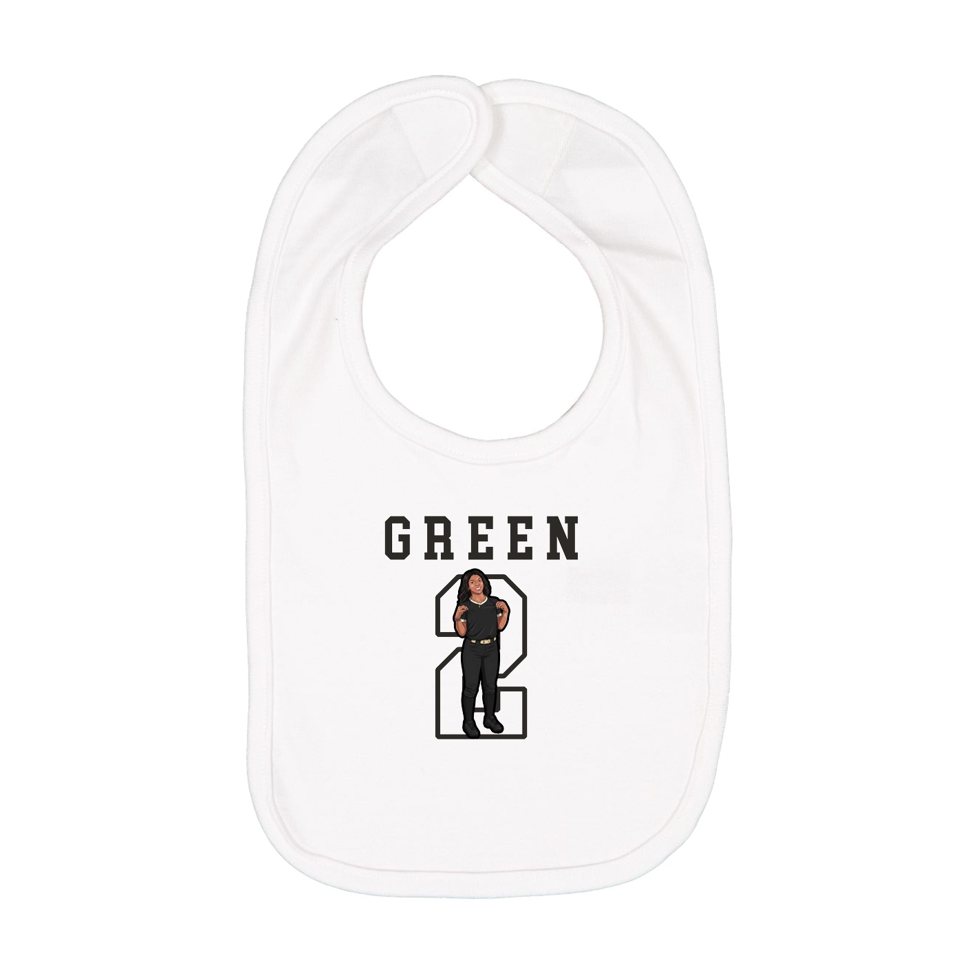 Infant Bib — Shirsey in White