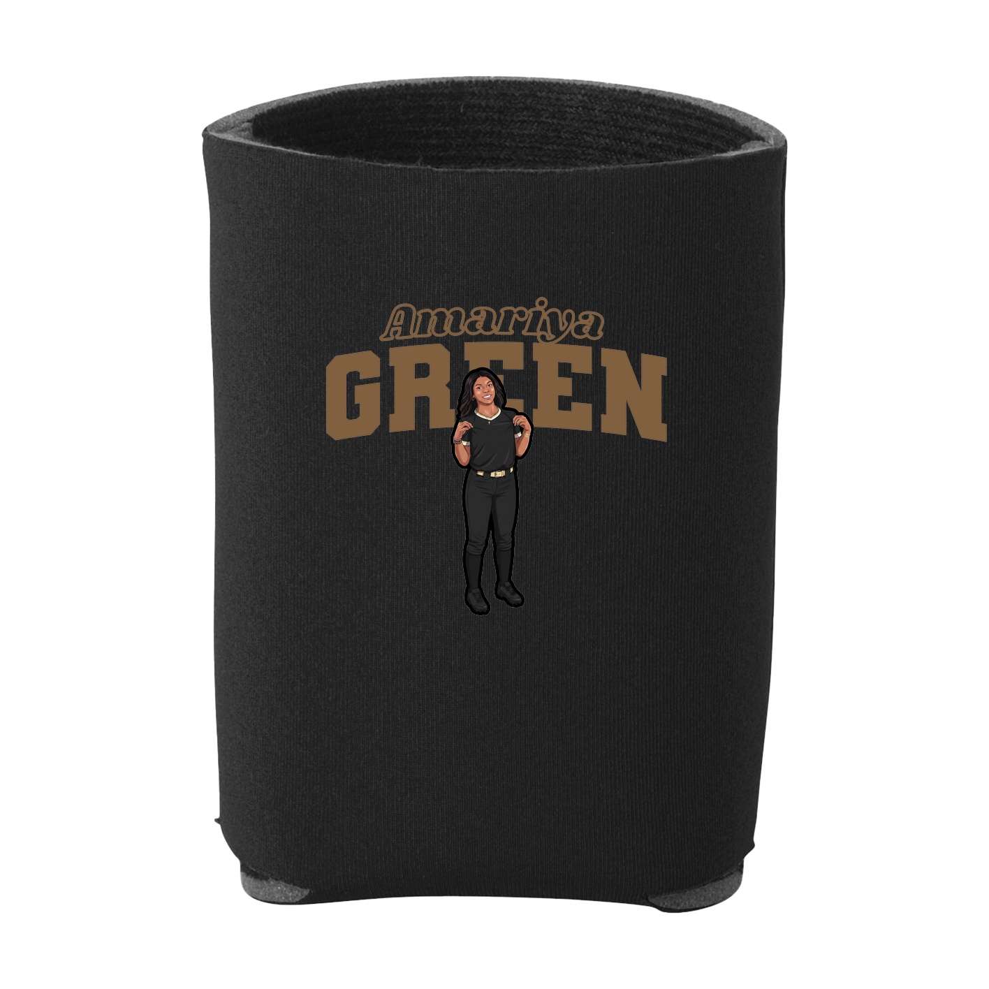 Can Holder — Name Arch in Black