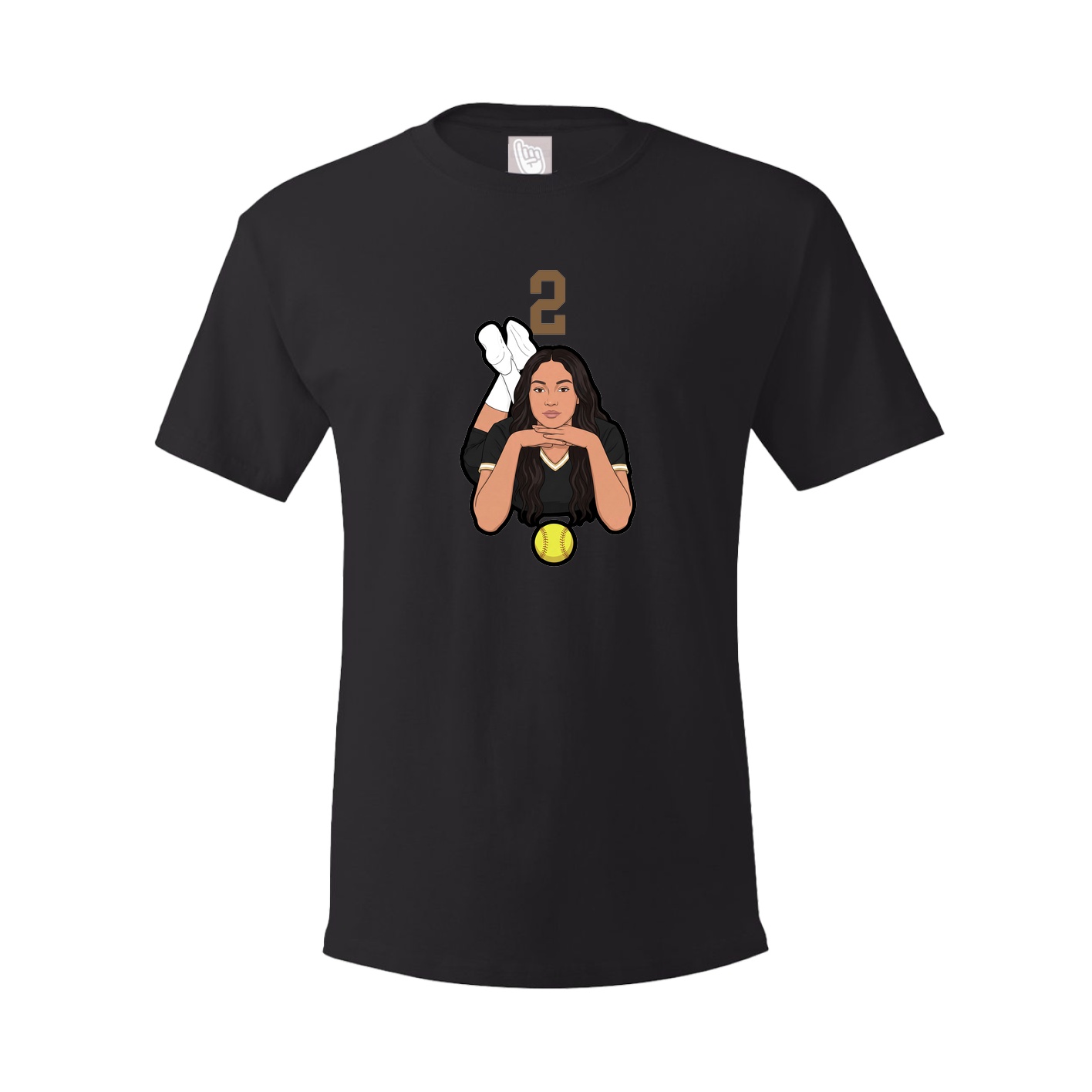 Tee — Number Top in Black