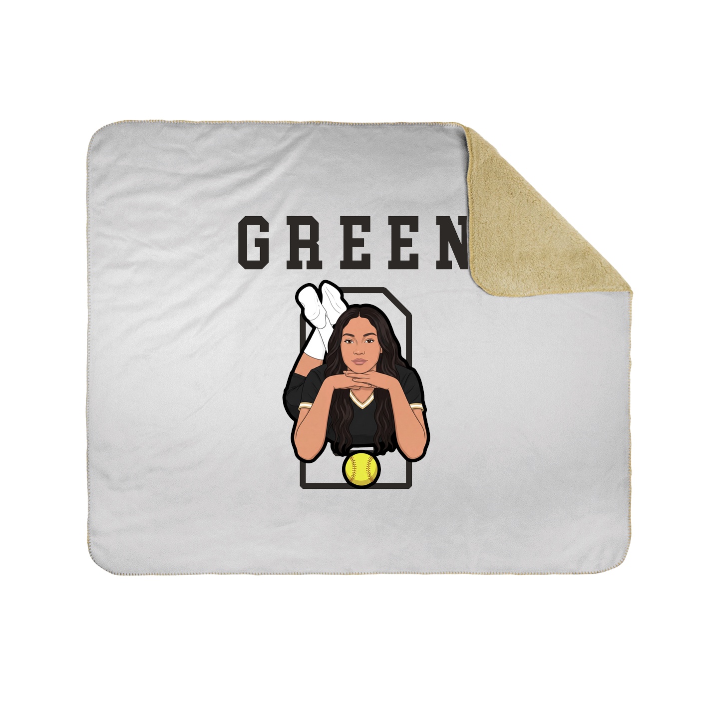 Throw Blanket — Shirsey in White