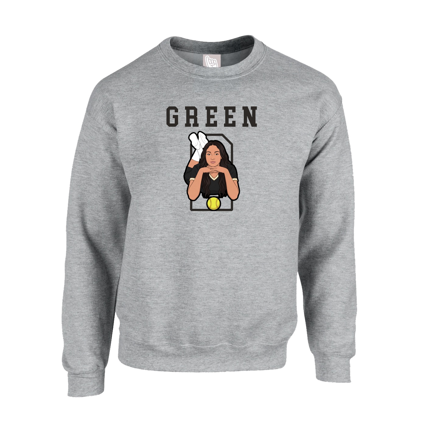 Fleece Crew — Shirsey in Grey