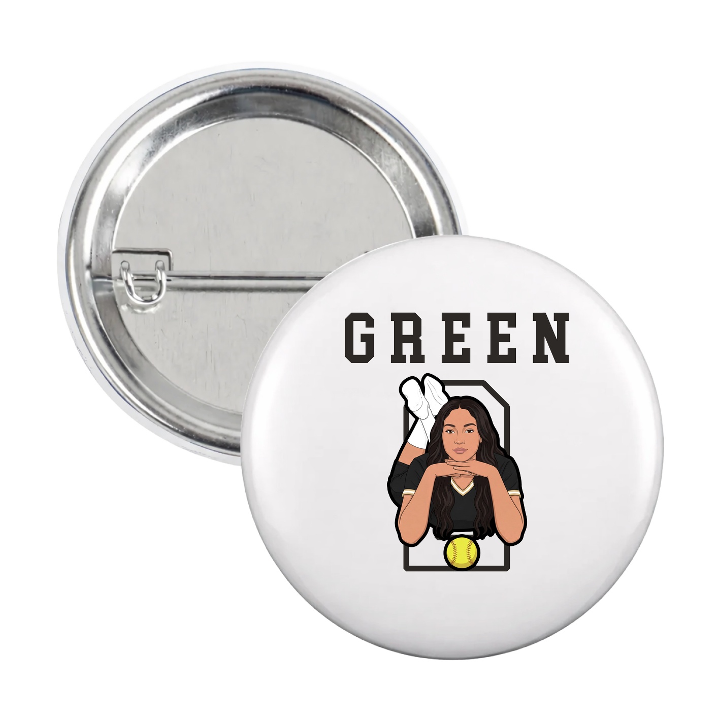 Game Day Button — Shirsey in White