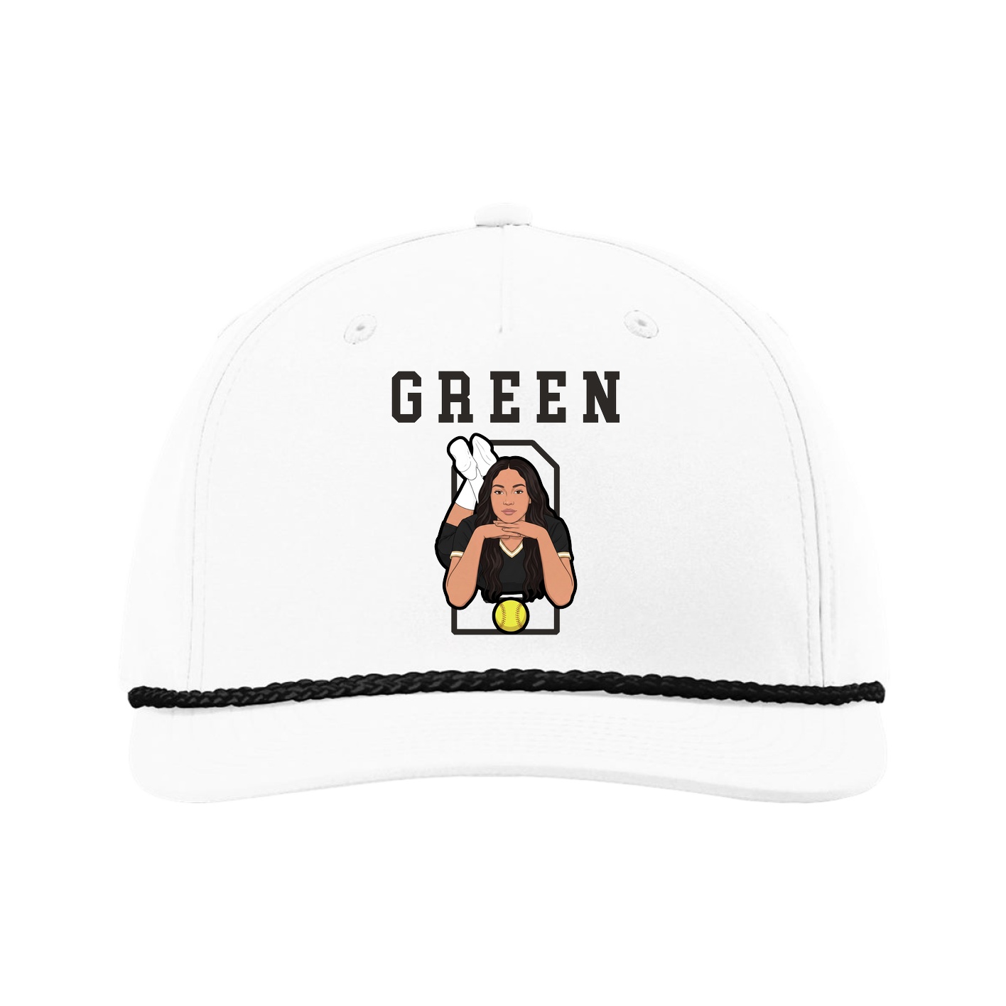 Five-Panel Classic Rope Cap — Shirsey in White
