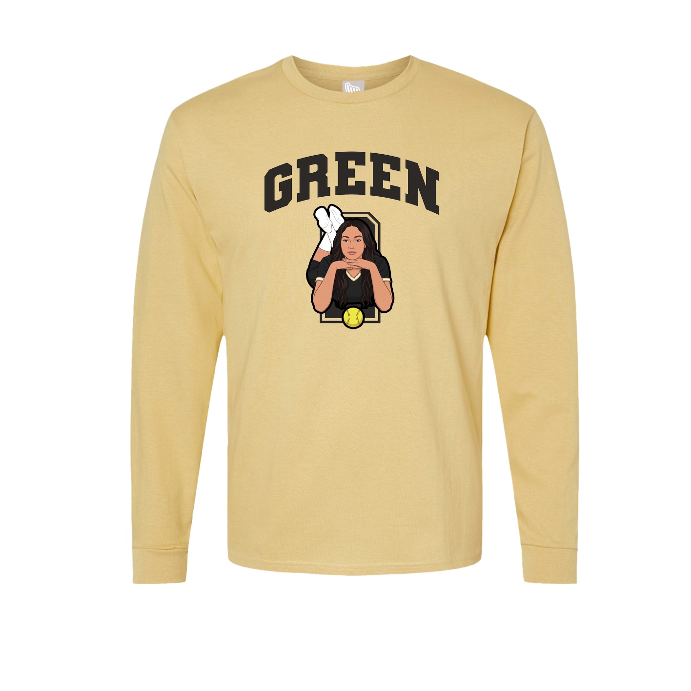 Long Sleeve Tee — Number in Vegas Gold